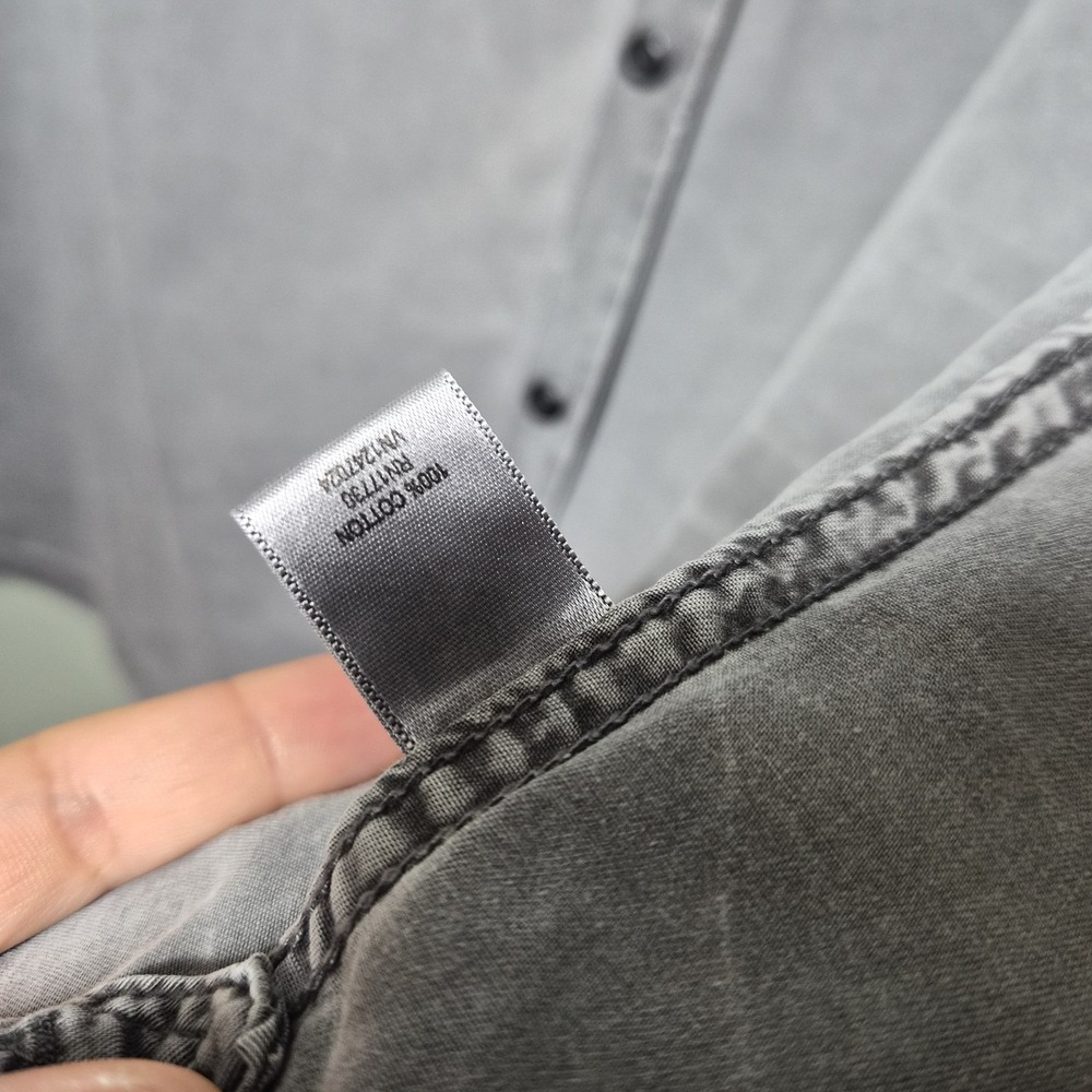 One Star Converse Button Down Chambrey Gray 2XL - Picture 11 of 13